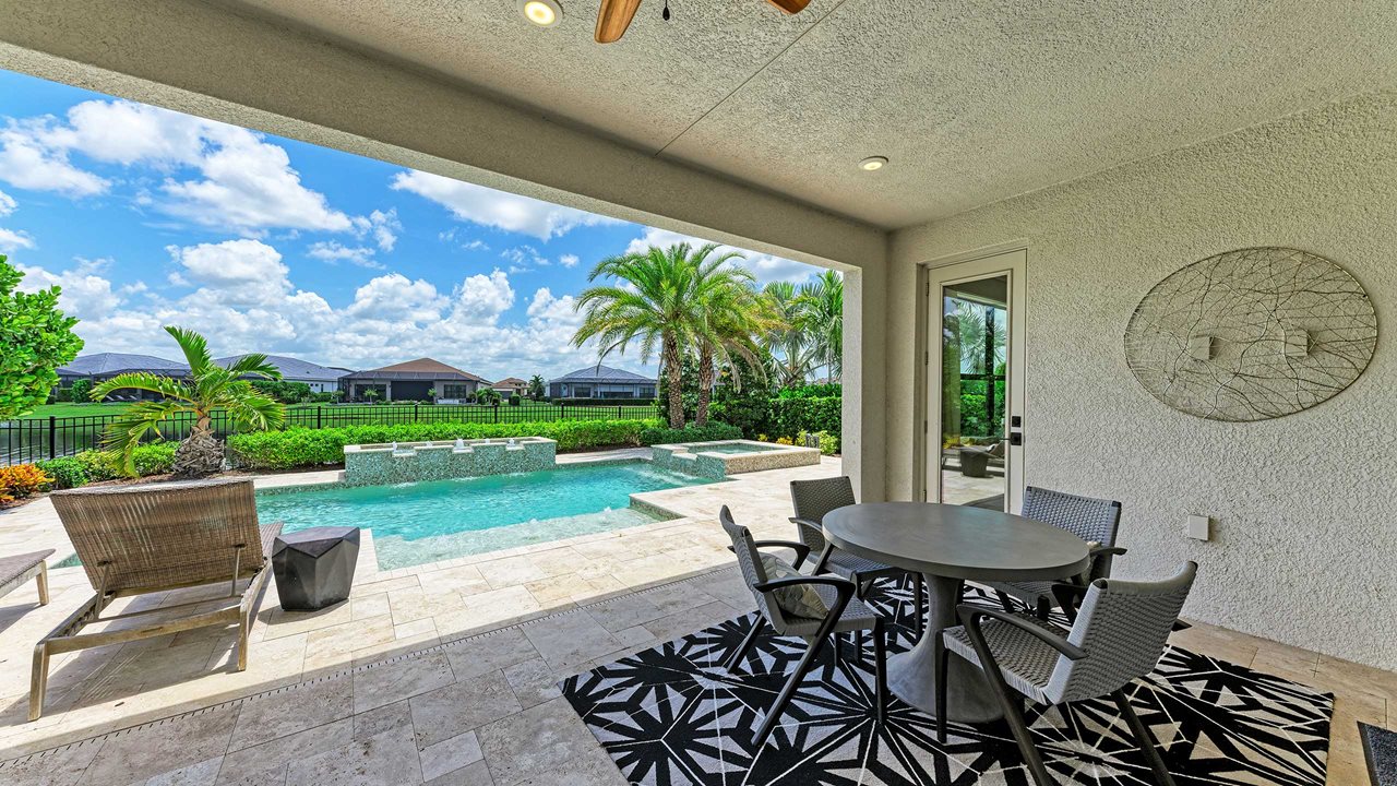 Lanai and Pool - Model shown is with Bonus Room